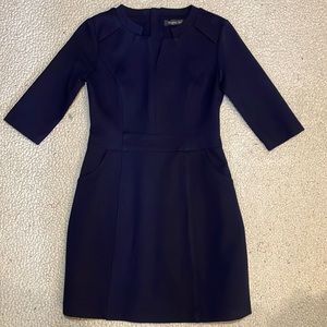 Vogue. Va Navy Blue Career Dress Medium